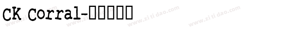 CK Corral字体转换